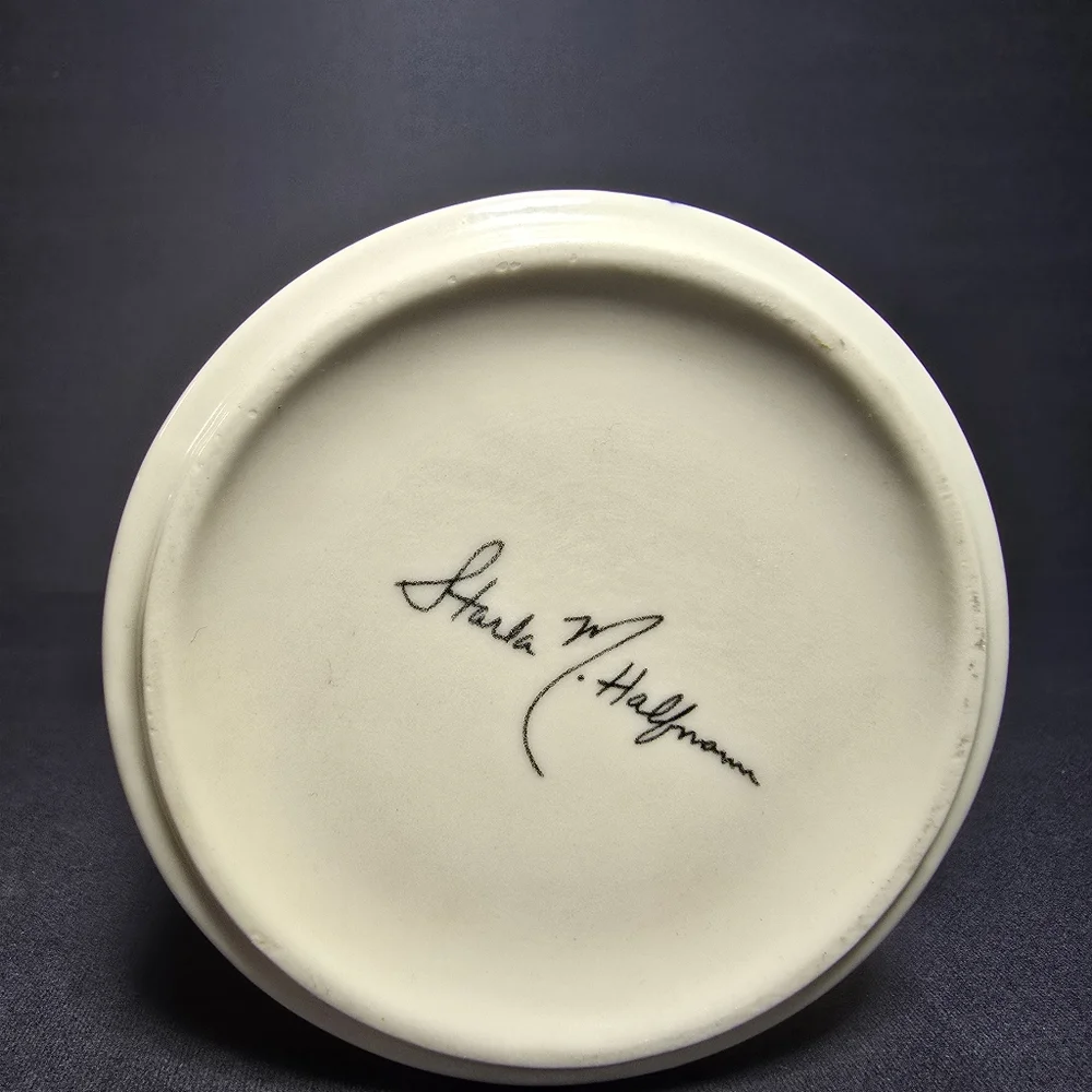 Anthropologie Starla E Halfmann Monogram Letter C Petal Palette Coffee Mug Cup - Picture 5 of 6